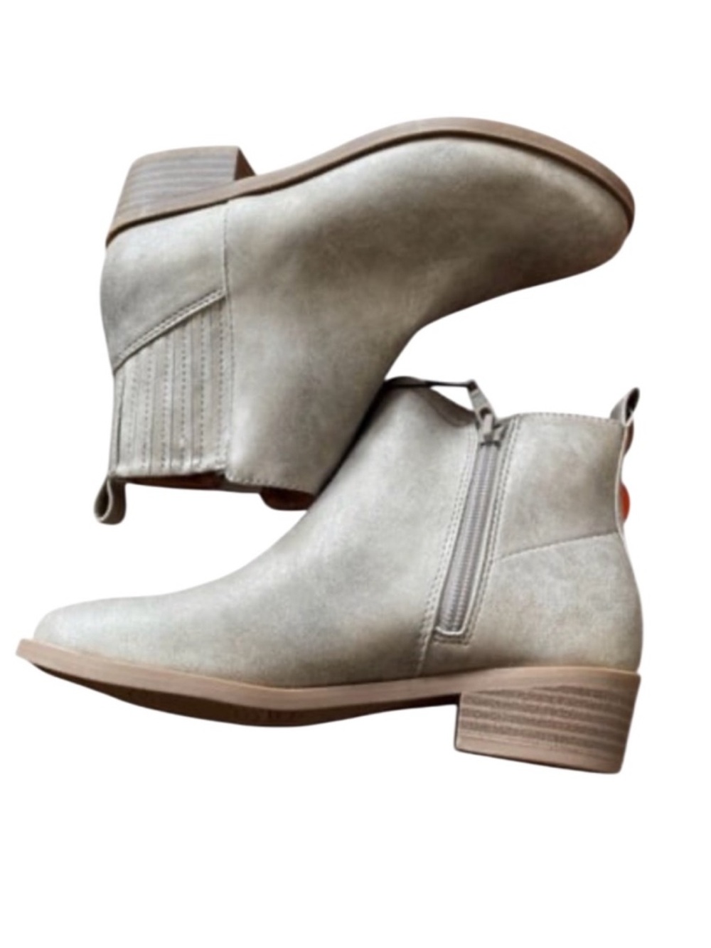 Girls Sz 4 Taupe Ankle Booties